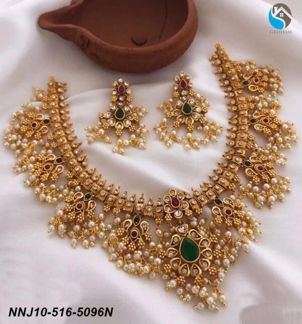 Multicolor stones Guttapusalu necklace - Image 2