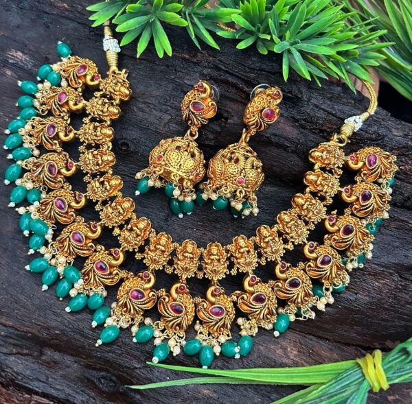 Designer Multicolor necklace set - Image 2