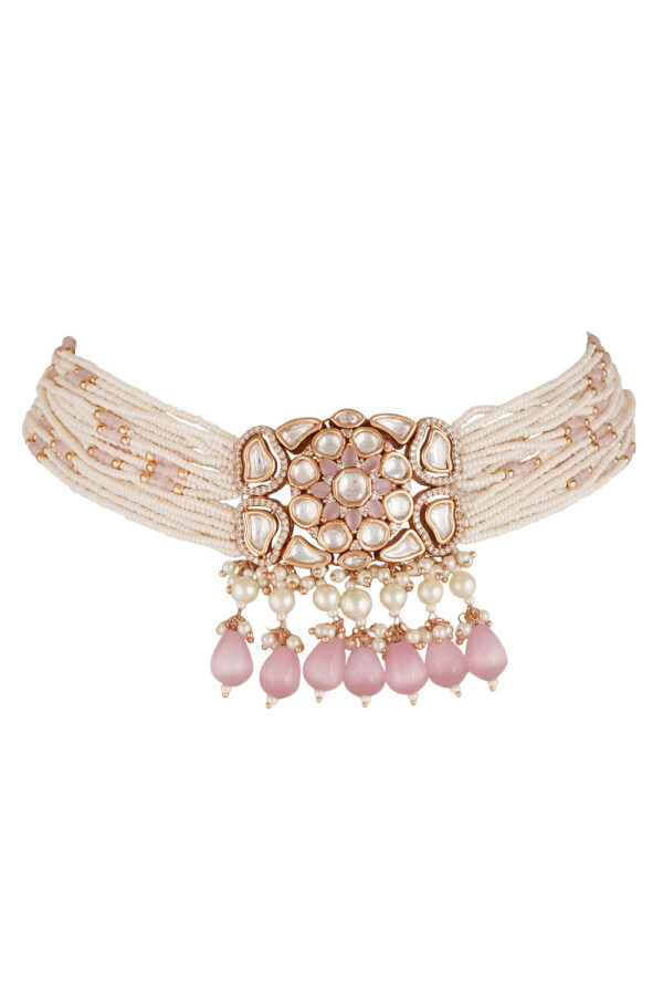 Pearl embellished choker set - Image 3
